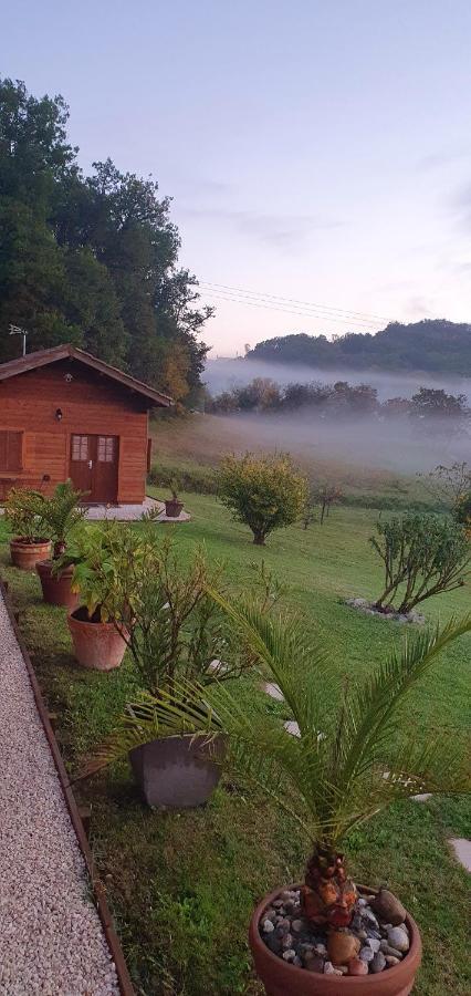 Chalet Charmant A Dausse Avec Piscine Et Jardin Esterno foto