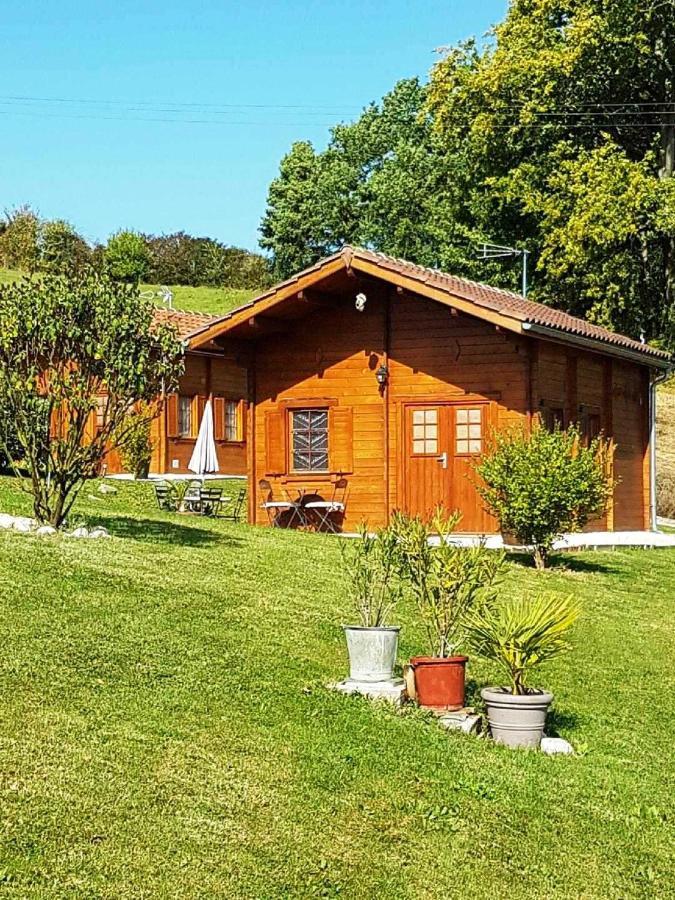 Chalet Charmant A Dausse Avec Piscine Et Jardin Esterno foto